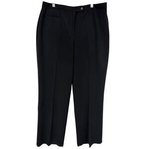Vintage Tribal Black Zipper Fly Tailored Straight Leg Pants 16 CANADA